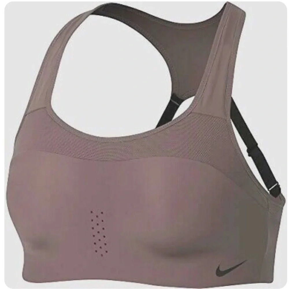 NIKE DRI-FIT Women's Alpha High Support Sports Bra Sz XS Molded Stretch Purple